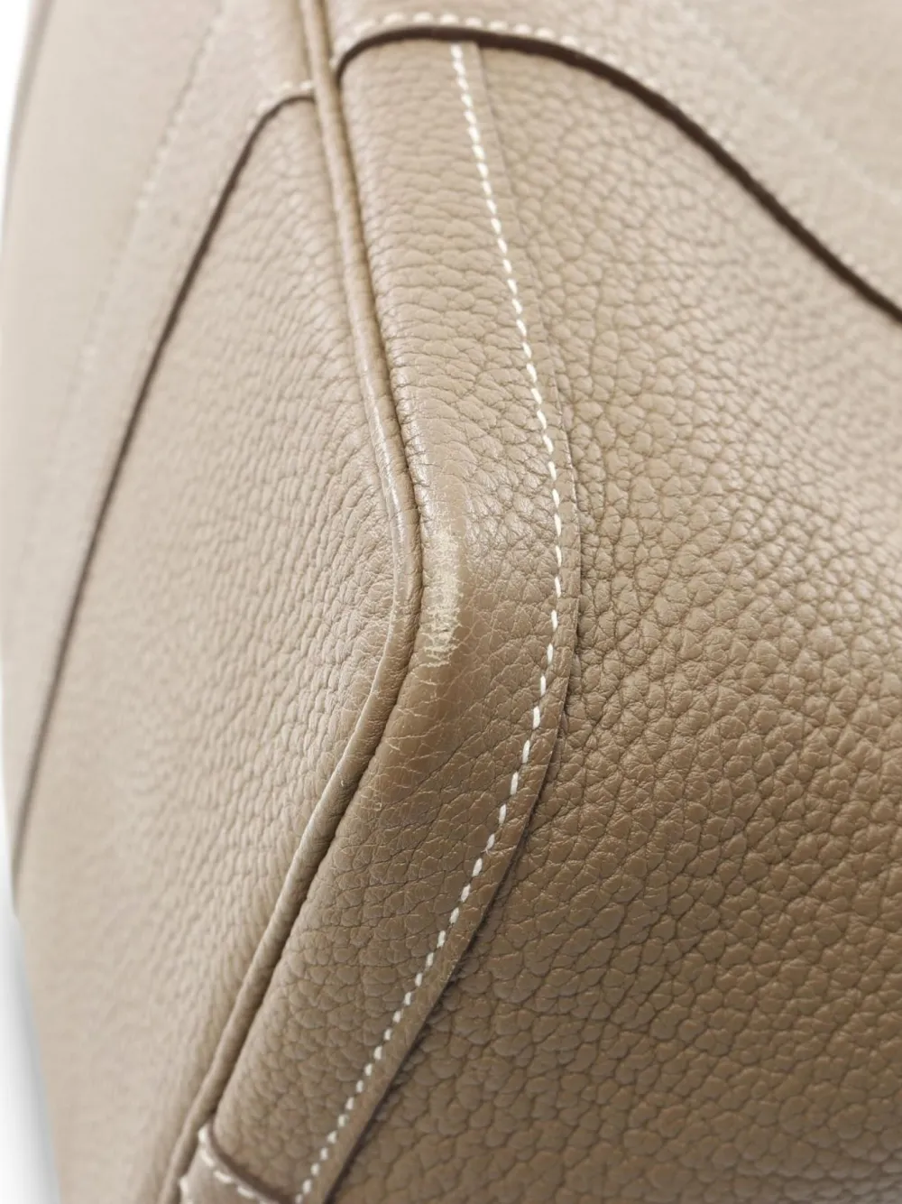 Pre-owned Hermes 2021 Garden Party Pm Tote Bag In Neutral