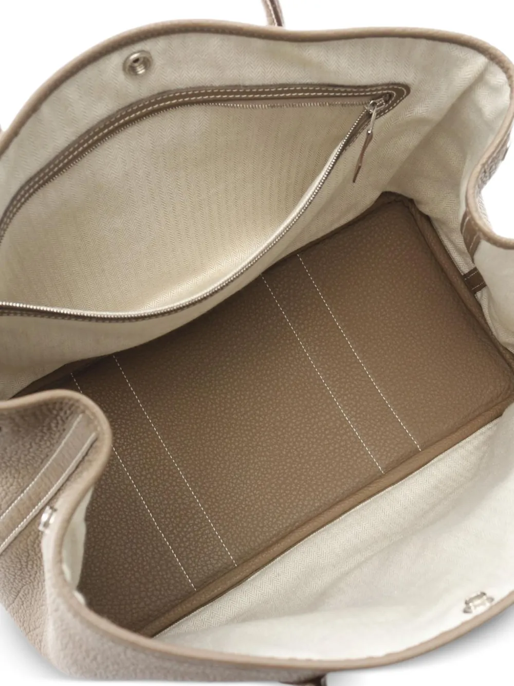 Pre-owned Hermes 2021 Garden Party Pm Tote Bag In Neutral