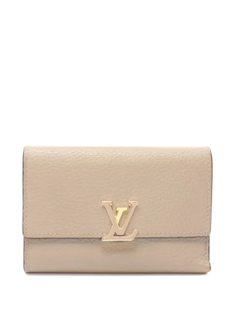 Louis Vuitton Pre-Owned محفظة 'كابوسينس' ثلاثية الطي 2020