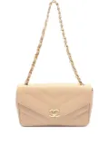 CHANEL Pre-Owned 1994-1996 chevron-stitching shoulder bag - Neutrals