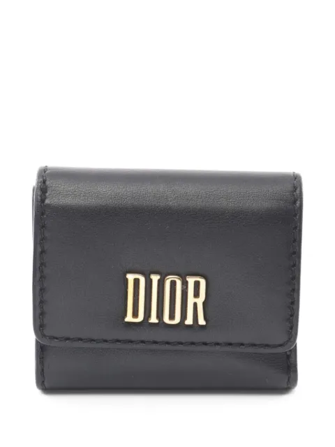 Christian Dior Pre-Owned 2010s logo-lettering leather wallet 