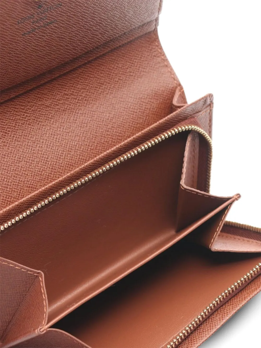Pre-owned Louis Vuitton 2005 Tresor Wallet In Brown