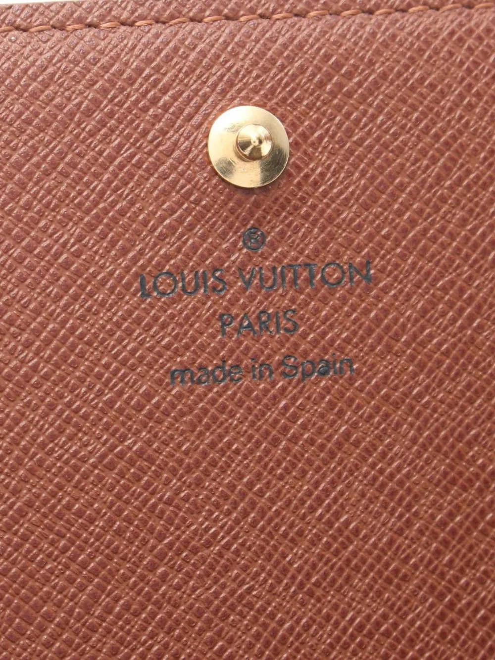 Pre-owned Louis Vuitton 2005 Tresor Wallet In Brown