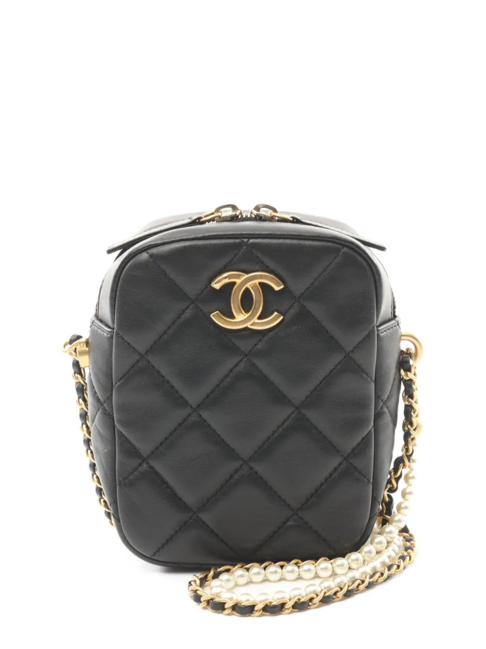 CHANEL Pre-Owned 2021 マトラッセ ショルダーバッグ - ブラック CHANEL Pre-Owned 2021 マトラッセ ショルダーバッグ - ブラック