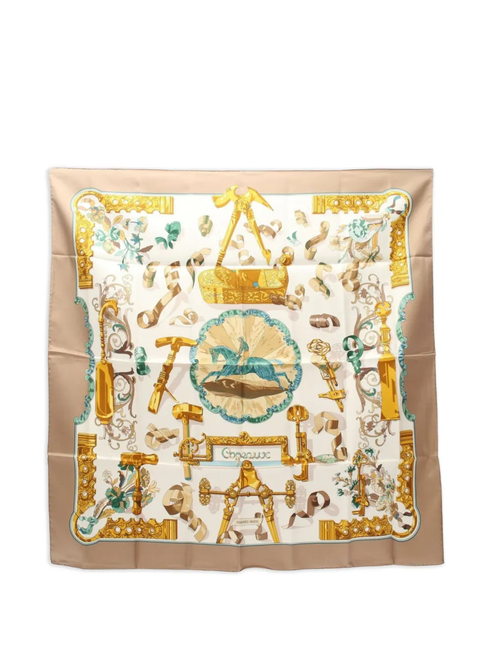 Pre-owned Hermes 2010s Carres 90 Cogeaux Scarf