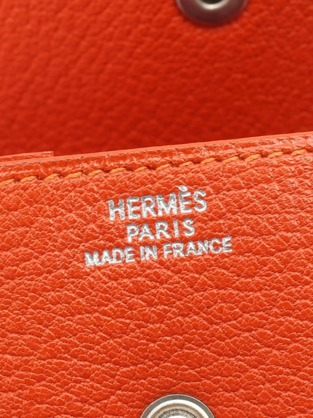 Pre-owned Hermes 2002 Chevre Le Vin Quatre Purse Coin Pouch