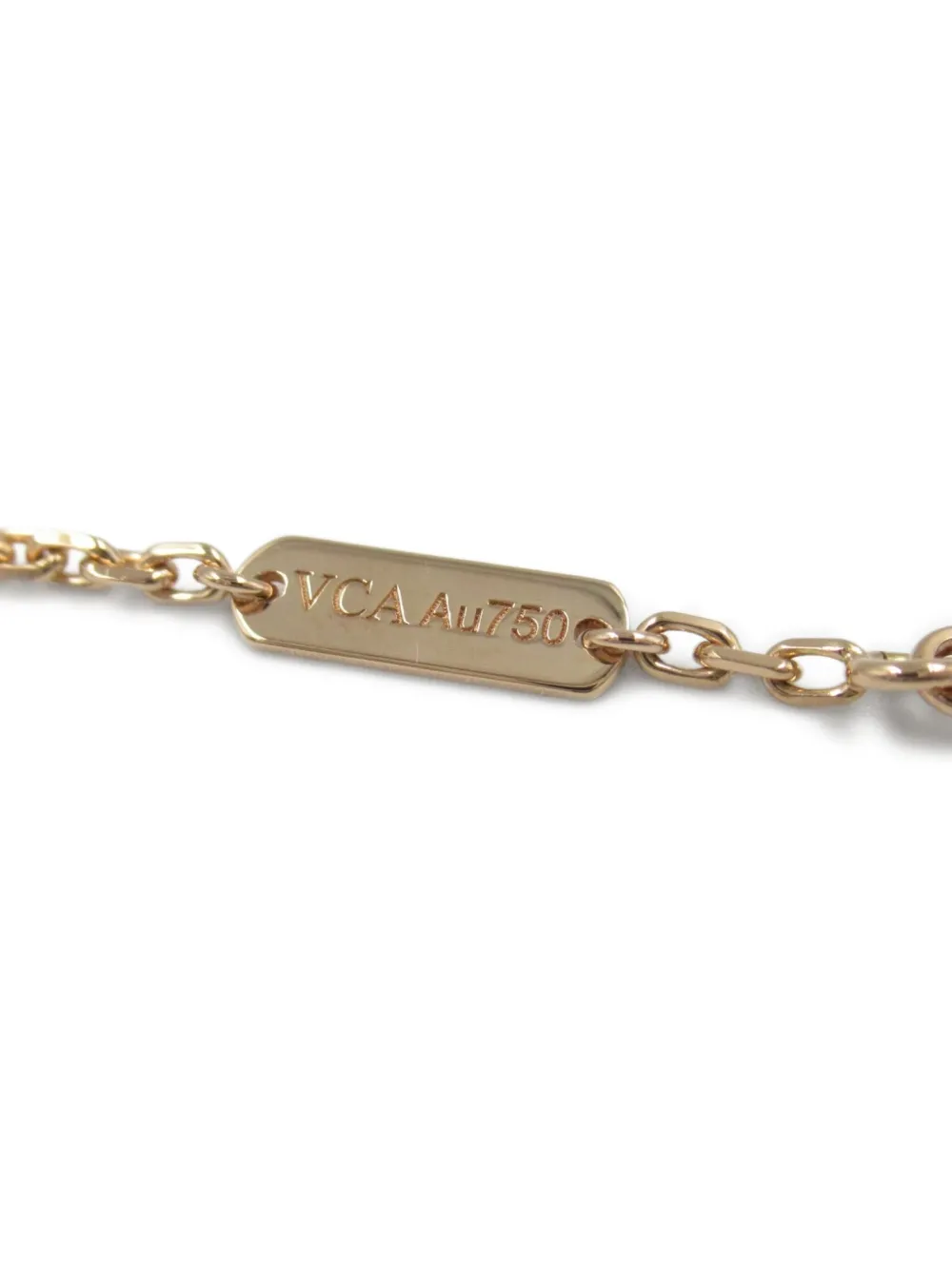 Pre-owned Van Cleef & Arpels 2010s 18k Rose Gold Lucky Spring Onxy And Carnelian Bracelet