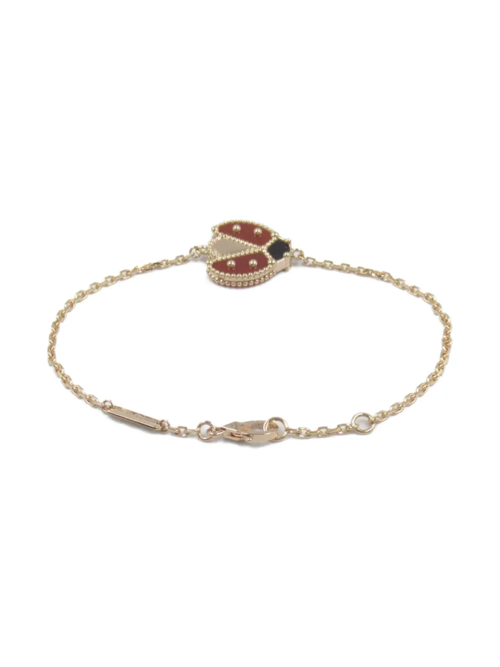 Van Cleef & Arpels pulsera Lucky Spring en oro rosa de 18kt con ónix y cornalina 2010 | Image 2