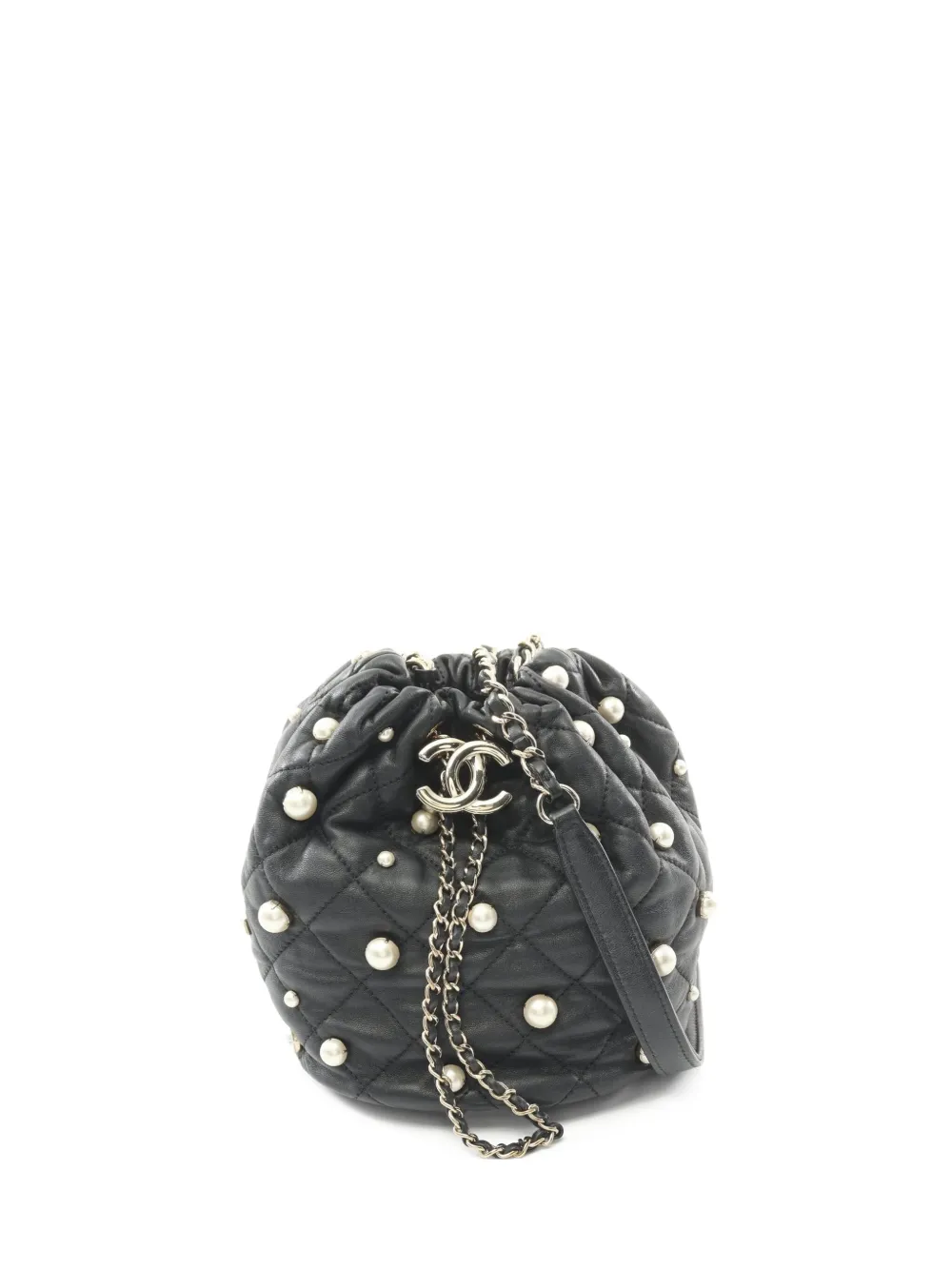 CHANEL Pre-Owned 2021-2022 マトラッセ ショルダーバッグ - ブラック CHANEL Pre-Owned 2021-2022 マトラッセ ショルダーバッグ - ブラック