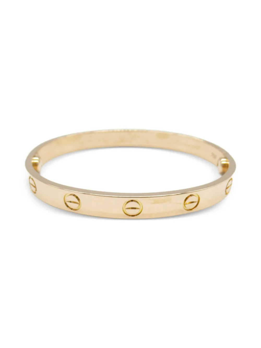 Pre-owned Cartier 2010s 18k Rose Gold Love Breath Bracelet