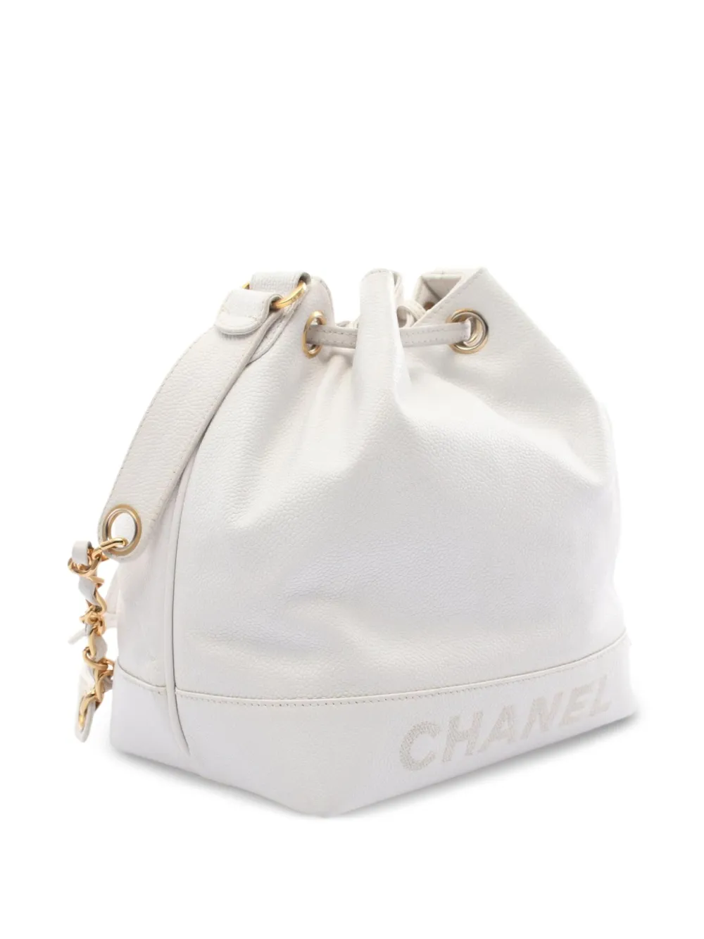 CHANEL Pre-Owned شنطة باكيت بطبعة شعار الماركة 1996-1997 | كلاسيكيات | Image 2