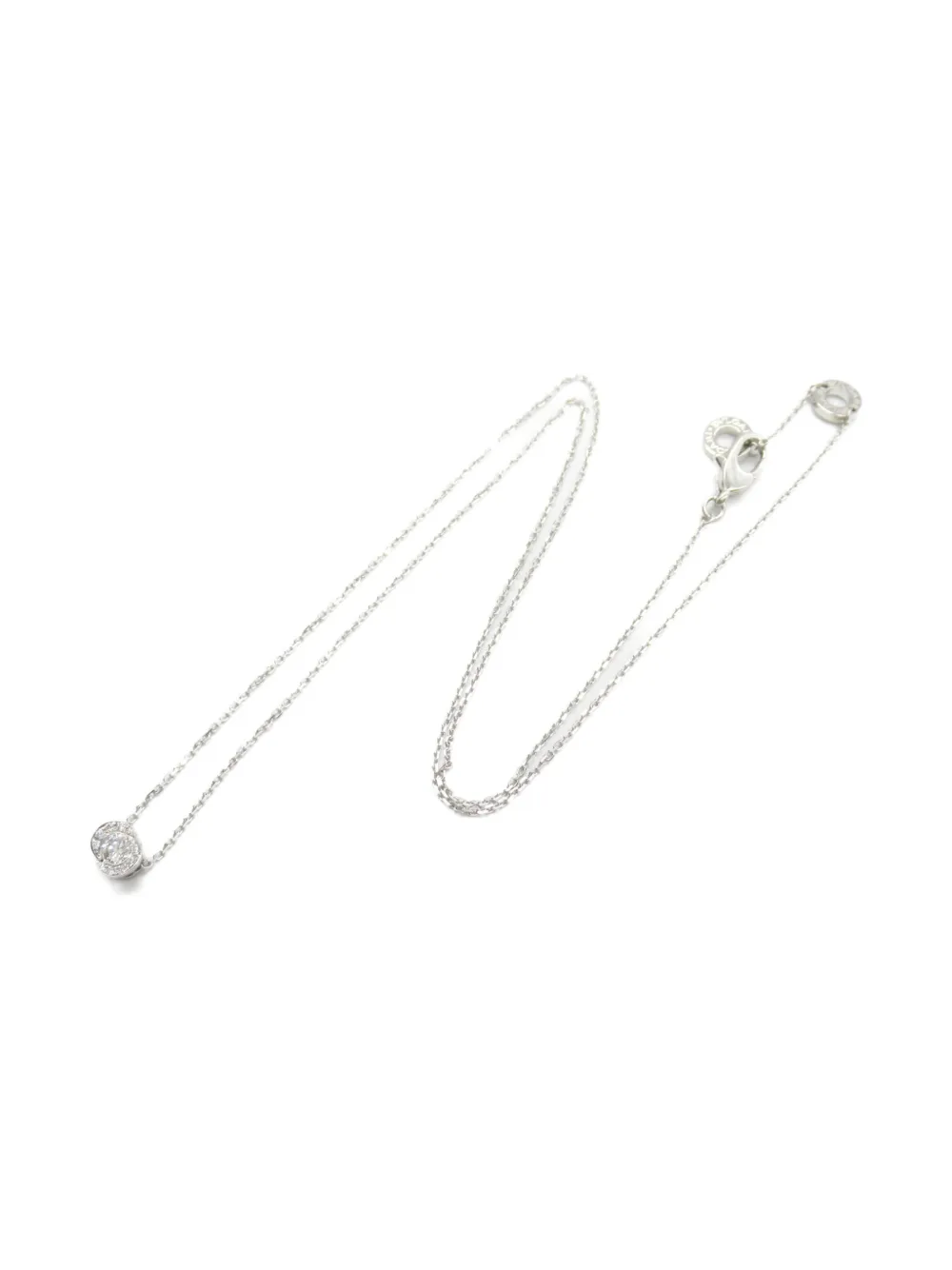 Bvlgari Pre-Owned 2010s 18K white gold Incontro d'Amore diamond necklace | Image 2