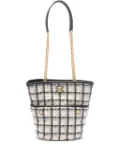 CHANEL Pre-Owned 2021s Coco Mark tweed shoulder bag - Grey
