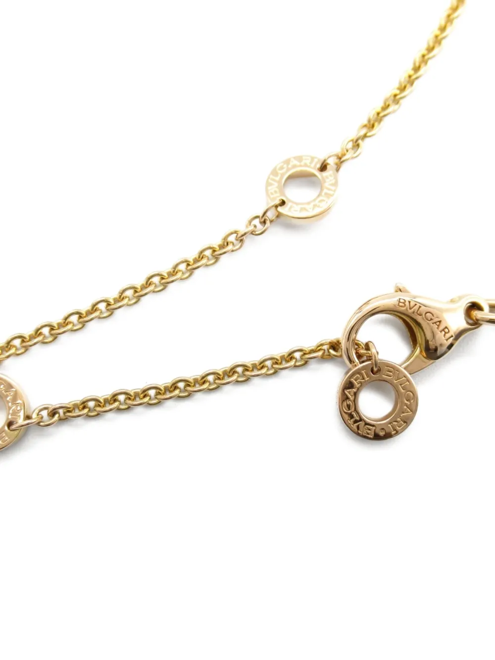 Pre-owned Bvlgari 2010s 18k Rose Gold B.zero1 Necklace