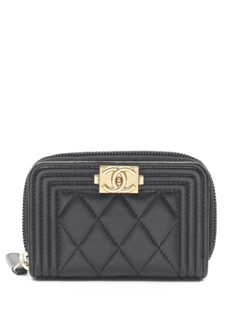 CHANEL Pre-Owned 2015-2017 ボーイ シャネル コインケース - ブラック CHANEL Pre-Owned 2015-2017 ボーイ シャネル コインケース - ブラック