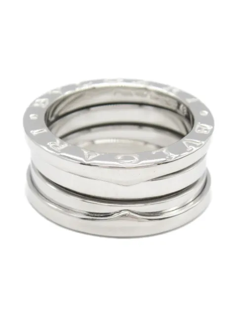 Bvlgari Pre-Owned 2010s 18K white gold B.zero1 ring