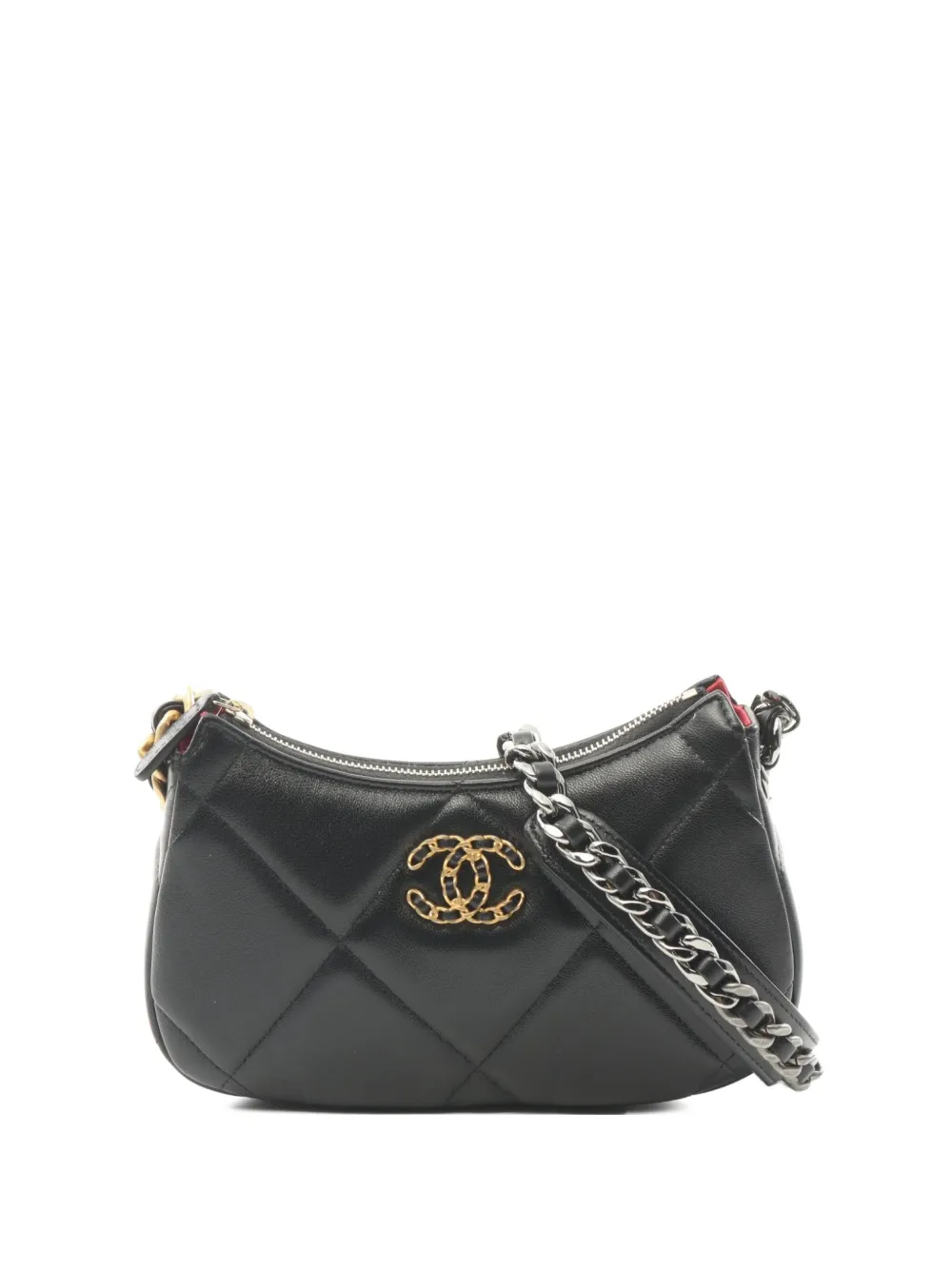 CHANEL Pre-Owned 2021 19 マトラッセ ショルダーバッグ - ブラック CHANEL Pre-Owned 2021 19 マトラッセ ショルダーバッグ - ブラック