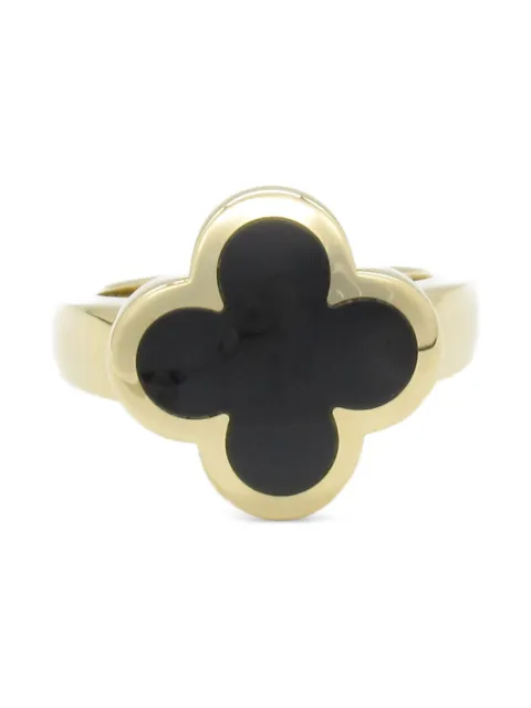 Van Cleef & Arpels Pre-Owned anillo Pure Alhambra en oro amarillo de 18kt con ónice 2010