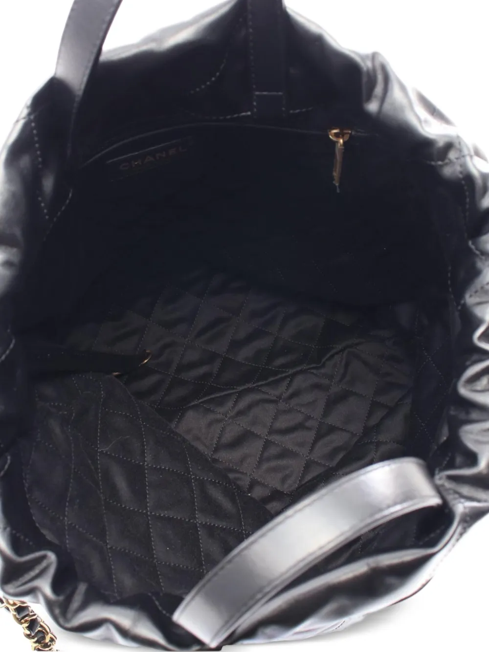 Pre-owned Chanel 2021 Large 22 Backpack In Black