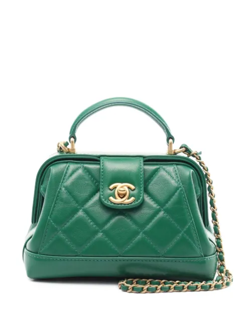 CHANEL Pre-Owned 2021 kleine Schultertasche aus Matelasse-Leder