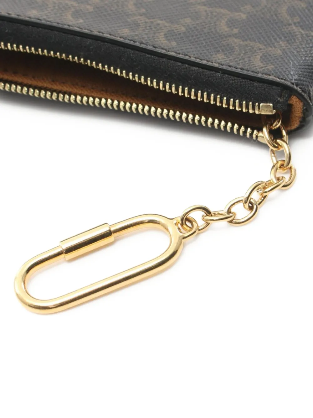 Pre-owned Celine 2010s Triomphe Cardholder In Brown