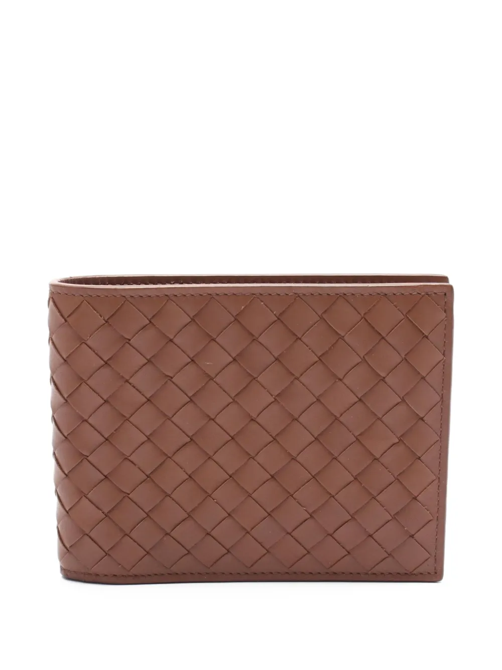 Pre-owned Bottega Veneta 2000s Intrecciato Bi-fold Wallet
