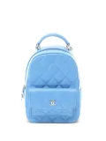 CHANEL Pre-Owned 2021s mini matelassé backpack - Blue