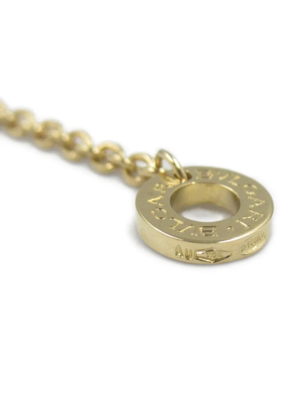 Pre-owned Bvlgari 2010s 18k Yellow Gold Parentesi Necklace