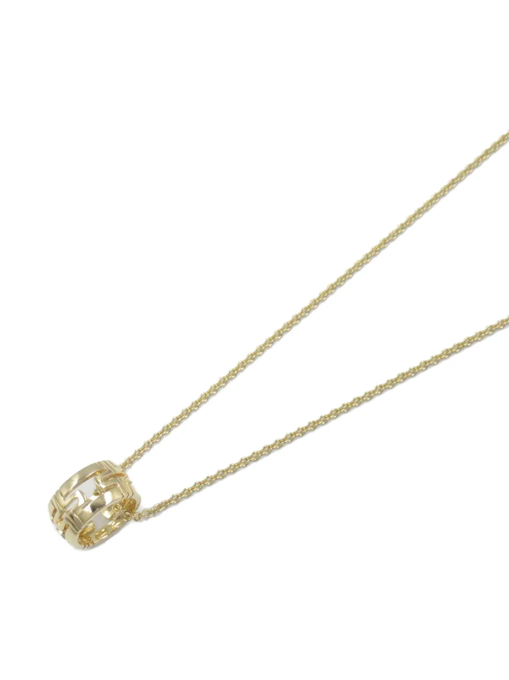 Pre-owned Bvlgari 2010s 18k Yellow Gold Parentesi Necklace
