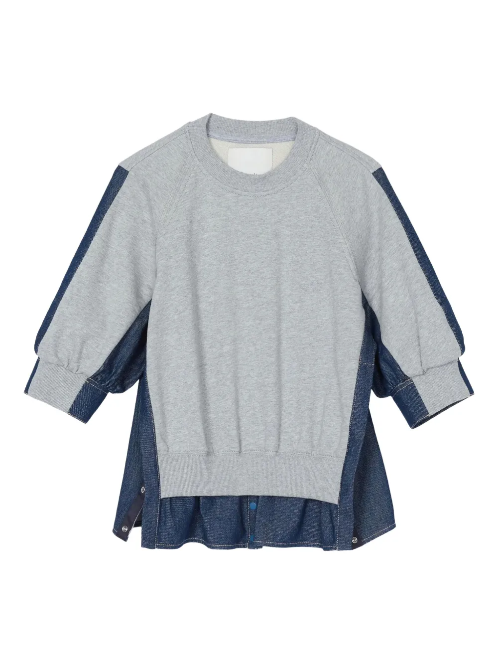 3.1 Phillip Lim panelled denim sweatshirt | Grey | Image 1