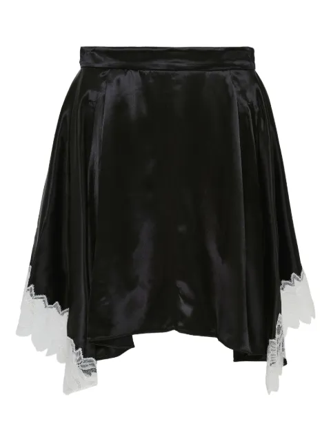 3.1 Phillip Lim satin lace-trimmed skirt