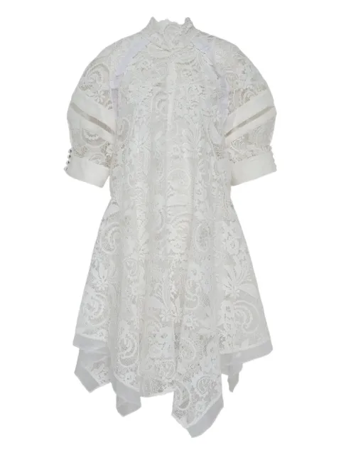3.1 Phillip Lim Vestido gola alta com renda
