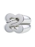 Poiray 2000s white gold Sceau de Coeurs ring - Silver
