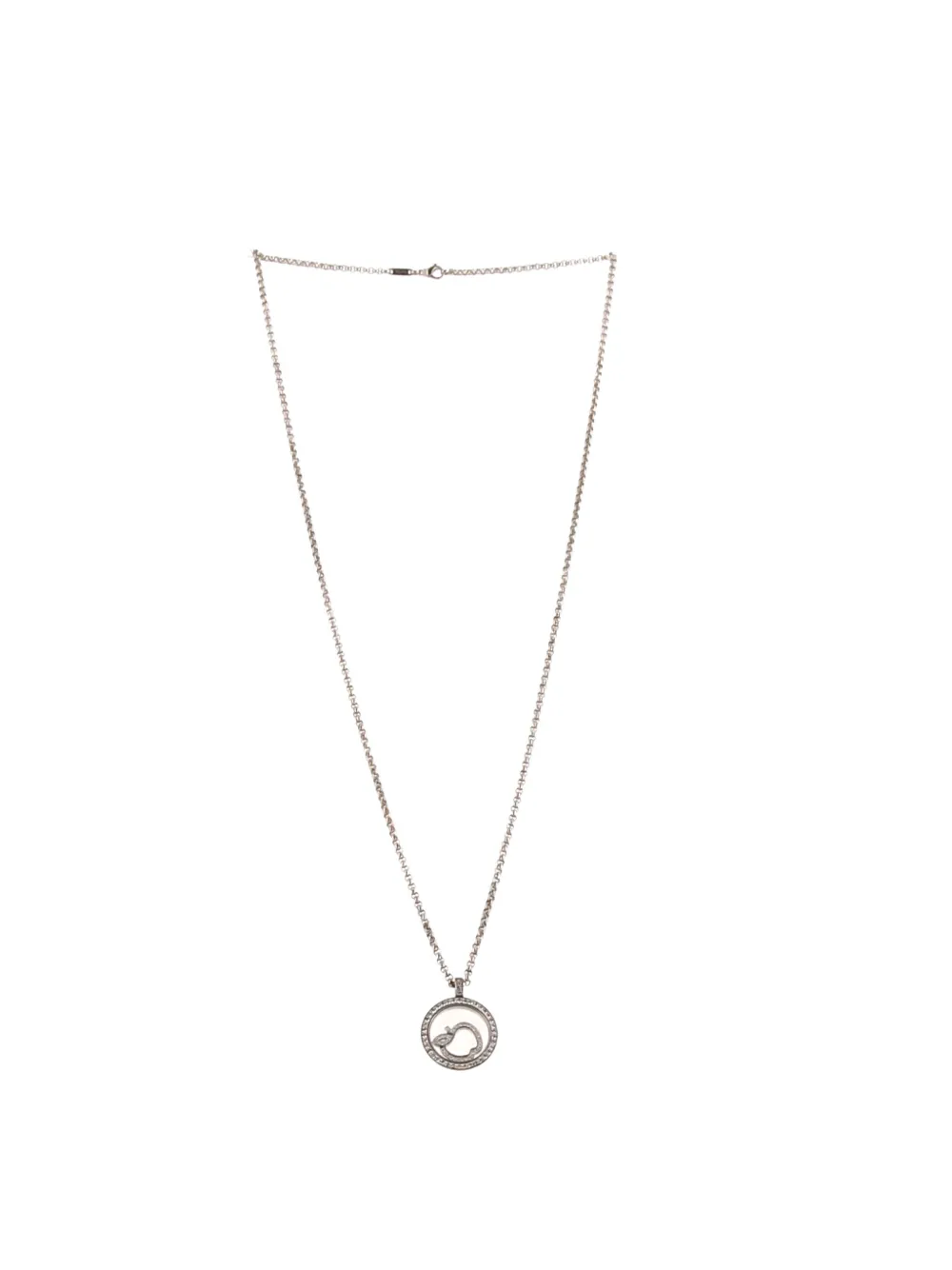 Chopard Pre-Owned 2010s white gold Happy Diamonds Big Apple diamond necklace | Image 2