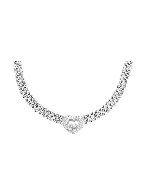 Chopard Pre-Owned white gold Happy Diamonds diamond necklace