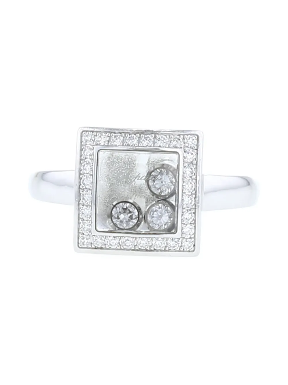 Chopard Pre-Owned 2010 Happy Diamonds Weißgoldring | Image 2