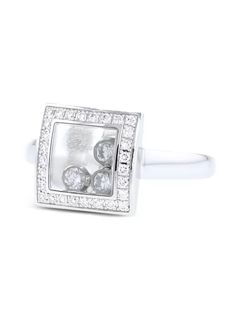 Chopard Pre-Owned 2010s white gold Happy Diamonds ring