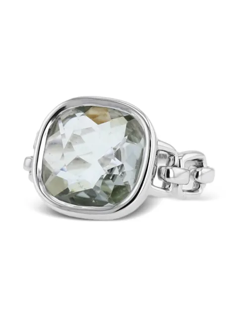 Poiray anillo Indrani en oro blanco con cuarzo 2010