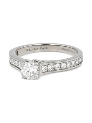 Cartier 1895 リング1 DIAMOND Cartier Solitaire 1895 Classic Pavé 1.69ctw Diamond and