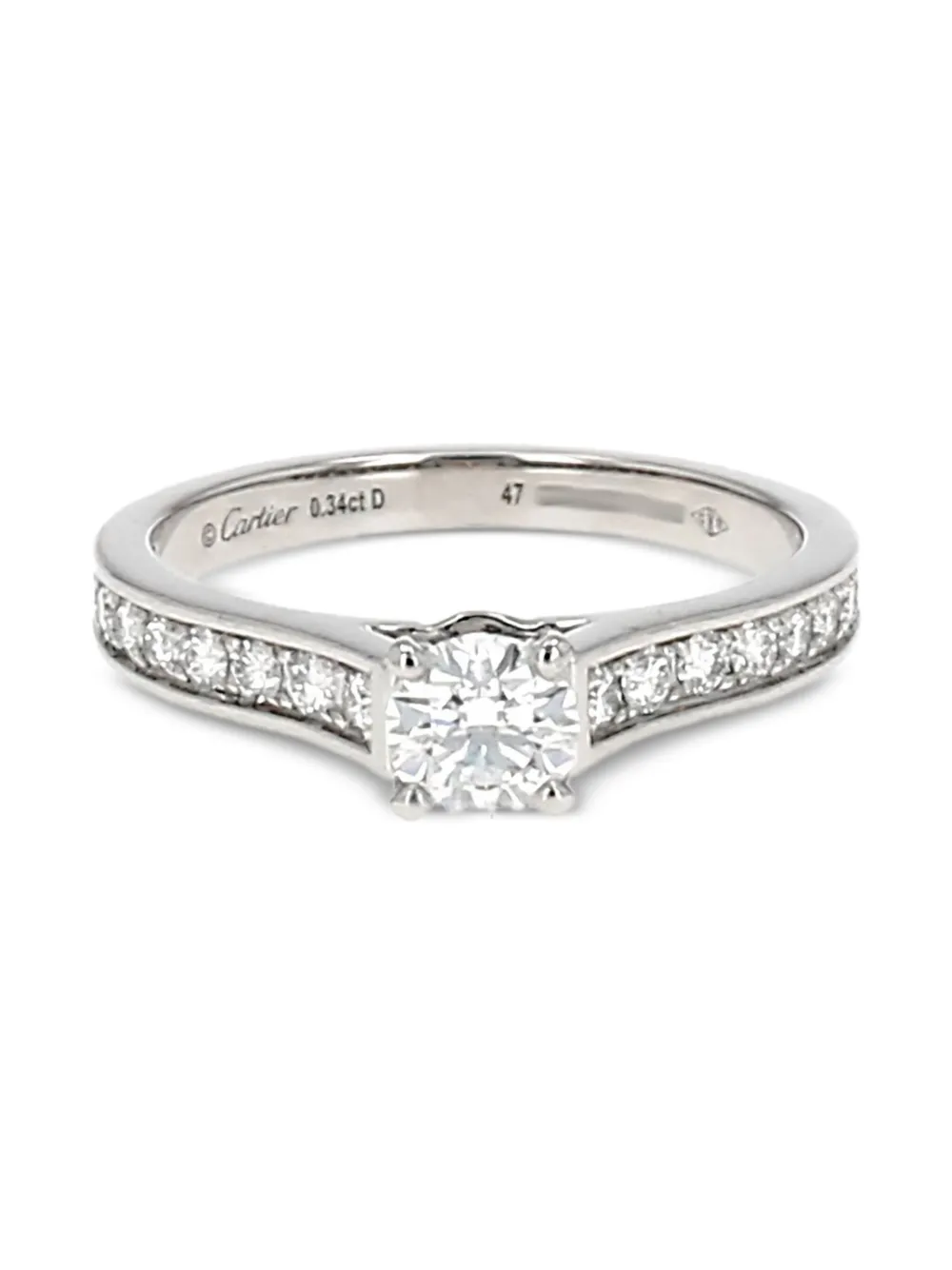Cartier pre-owned platinum Solitaire 1895 diamond ring | Image 2