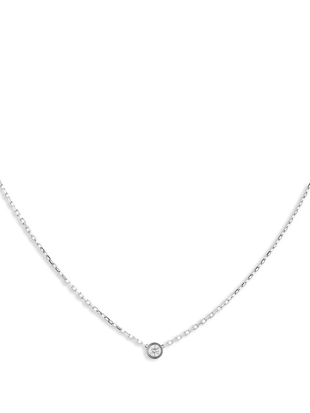 Cartier Cartier d'Amour ダイヤモンド ネックレス S 18Kホワイトゴールド - シルバートーン Cartier Cartier d'Amour ダイヤモンド ネックレス S 18Kホワイトゴールド - シルバートーン