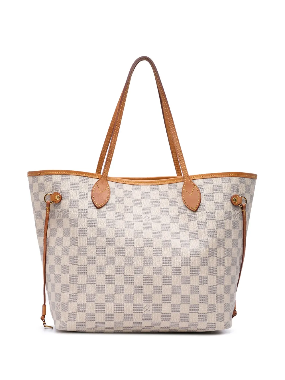 Louis Vuitton Pre-Owned 2018 ダミエ アズール ネヴァーフル MM トートバッグ - ホワイト Louis Vuitton Pre-Owned 2018 ダミエ アズール ネヴァーフル MM トートバッグ - ホワイト