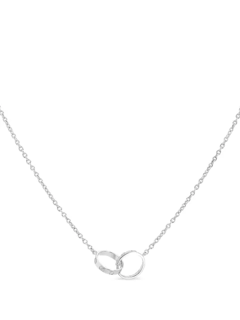 Cartier 2000s 18K white gold Love diamond necklace