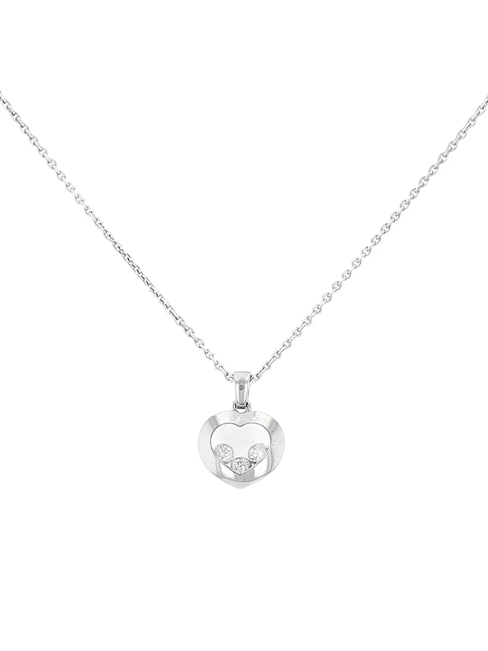 Chopard Pre-Owned 2010s white gold Happy Diamonds necklace | Image 2