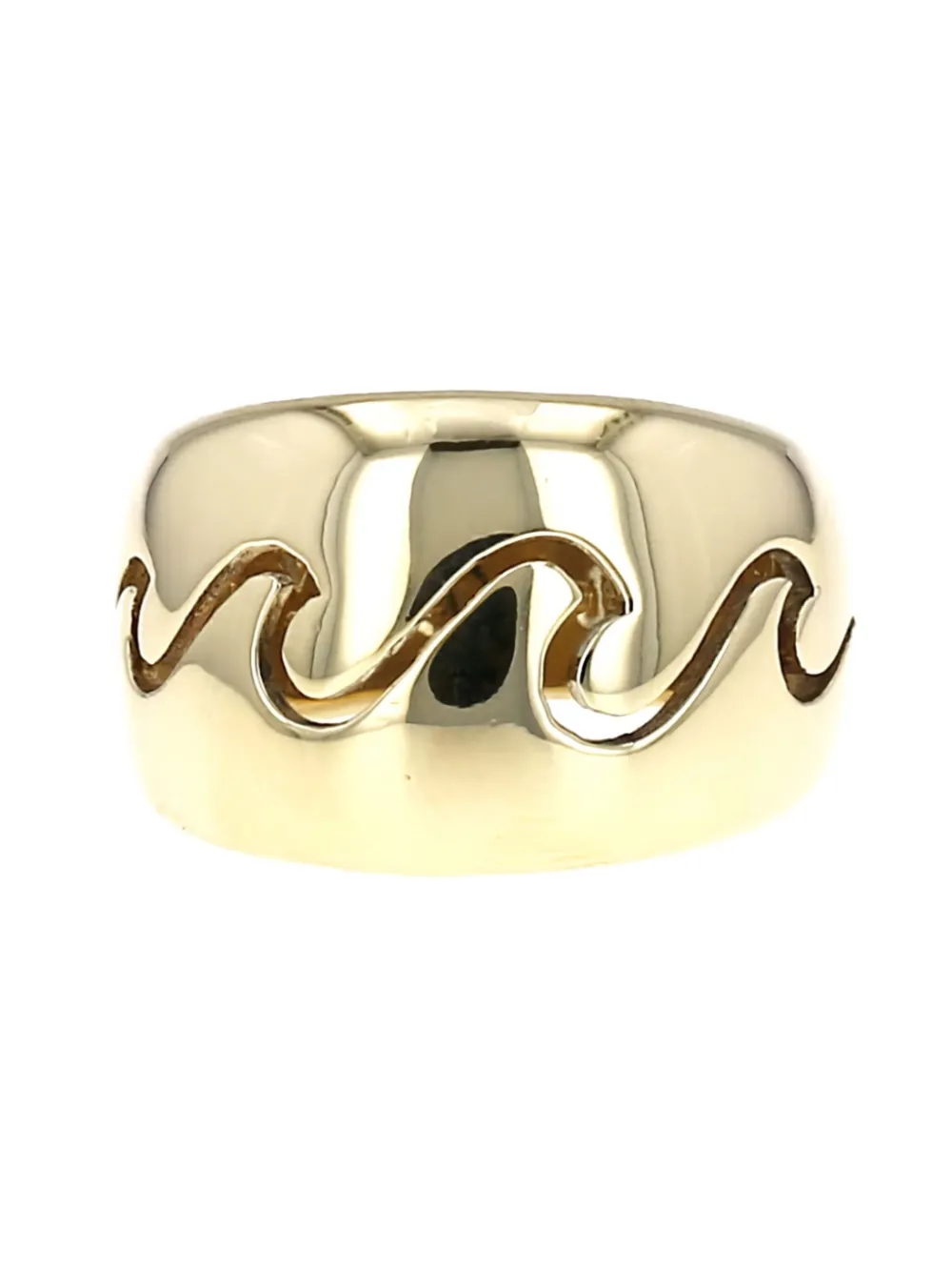 Van Cleef & Arpels yellow gold wavy-motif domed ring | Image 2