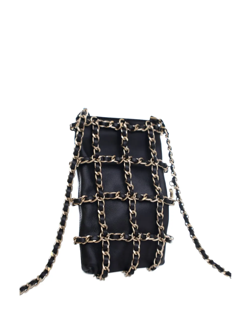 CHANEL Pre-Owned شنطة كروس 'تيك مي أوت كلاتش' جلد حمل بسلسلة 2019 | كلاسيكيات | Image 2