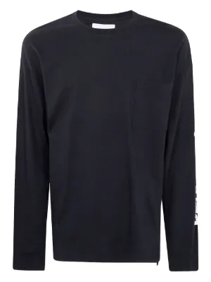 Johnny Was raw-seam crew-neck T-shirt | Black | FARFETCH ZA
