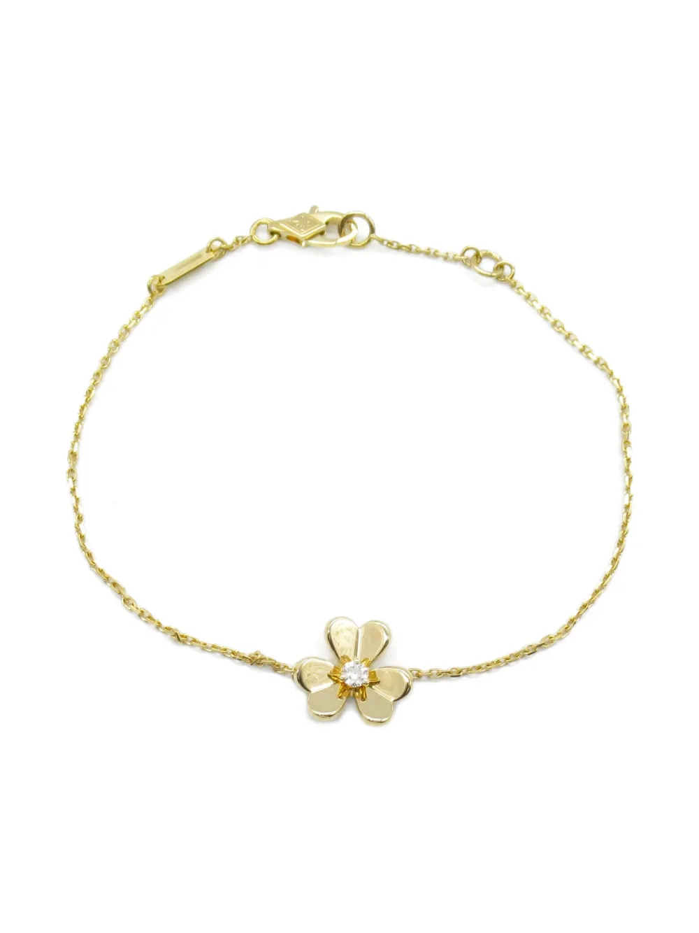 Van Cleef & Arpels 2010s Frivole ダイヤモンド ブレスレット 18Kイエローゴールド - ゴールドトーン Van Cleef & Arpels 2010s Frivole ダイヤモンド ブレスレット 18Kイエローゴールド - ゴールドトーン