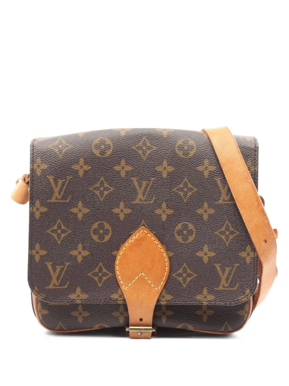 Louis Vuitton Pre-Owned 1988 カルトシエ MM ショルダーバッグ - ブラウン Louis Vuitton Pre-Owned 1988 カルトシエ MM ショルダーバッグ - ブラウン