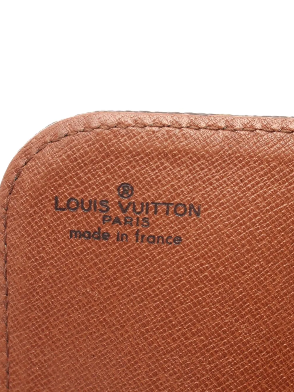 Pre-owned Louis Vuitton 1988 Cartesier Mm Shoulder Bag In Brown